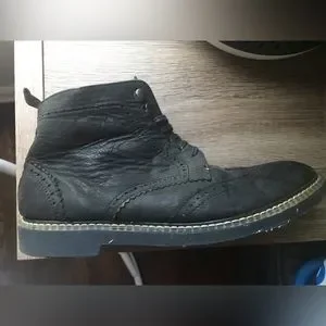 House of Hounds Leather brogue blk lace up boots House of Hounds | Shoes | House Of Hounds Leather Brogue Blk  main image 2